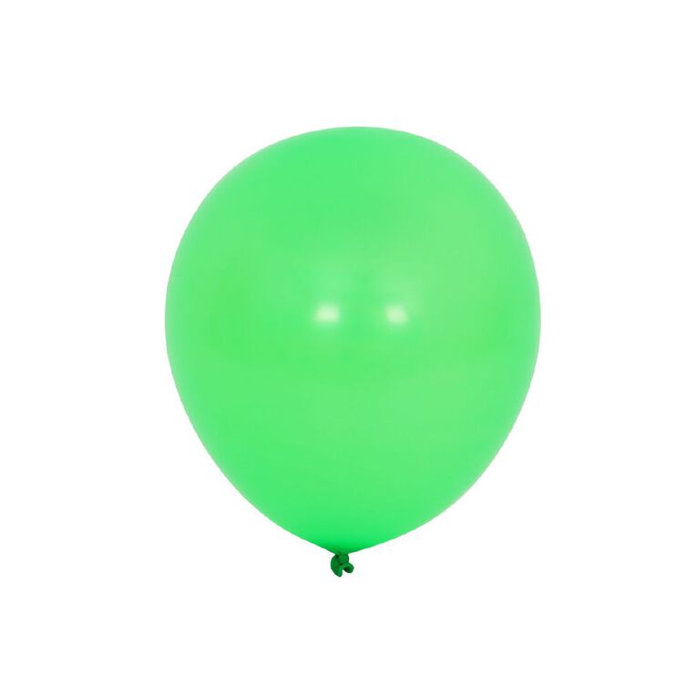 Party Inc Balloons 25cm Green 25 Pack, , hi-res