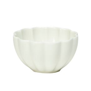 Living & Co Ceramic Scallop Bowl White