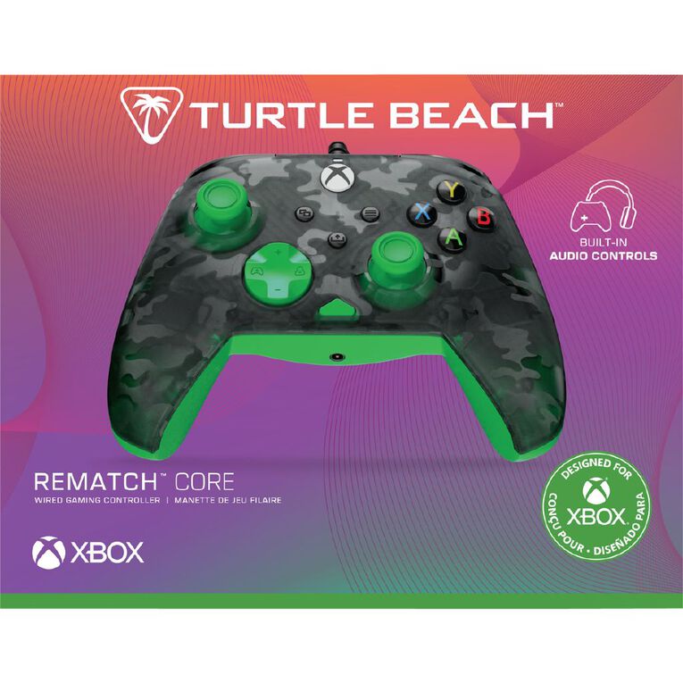 Turtle Beach Rematch Core Ghost Black Camo/Green Xbox Series X, , hi-res