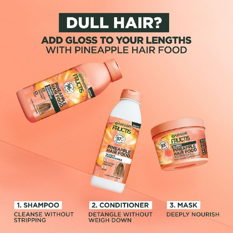 Garnier Fructis Hair Food Pineapple Treatment 390ml, , hi-res