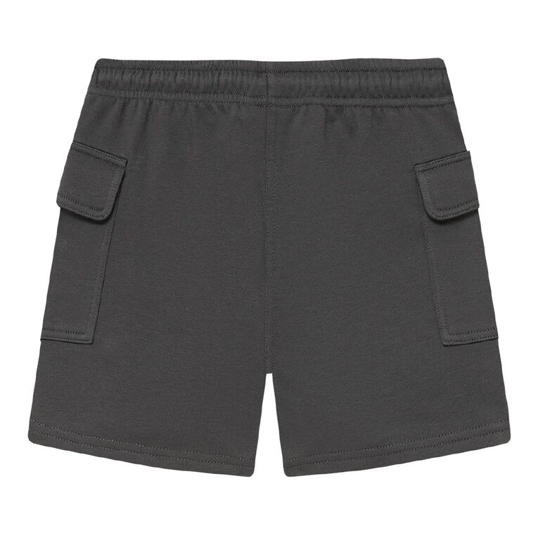 Young Original Toddler Terry Cargo Shorts, Grey Dark, hi-res