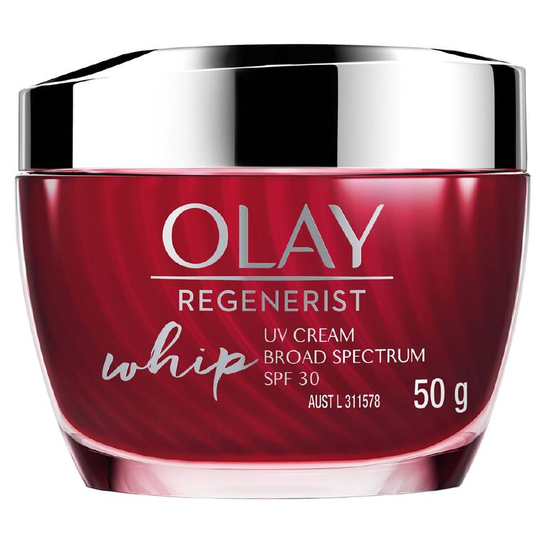 Olay Regenerist SPF30 Whip Moisturiser Cream Red/White 50g, , hi-res