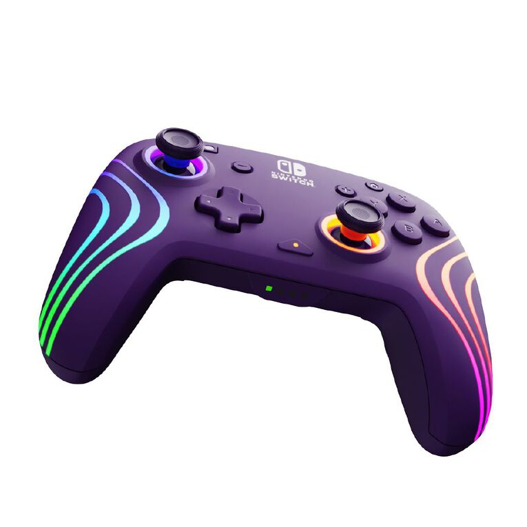 PDP Afterglow Wave Wireless Plus Nintendo Switch Controller Purple, , hi-res