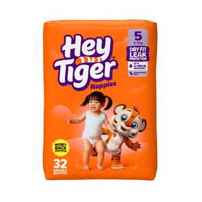 Hey Tiger Nappies Size 5 32 Piece