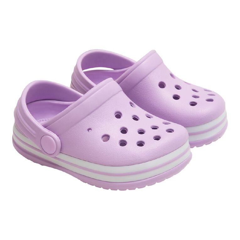 Young Original Junior Kids' Jack Frog Clog Shoes, Lilac, hi-res