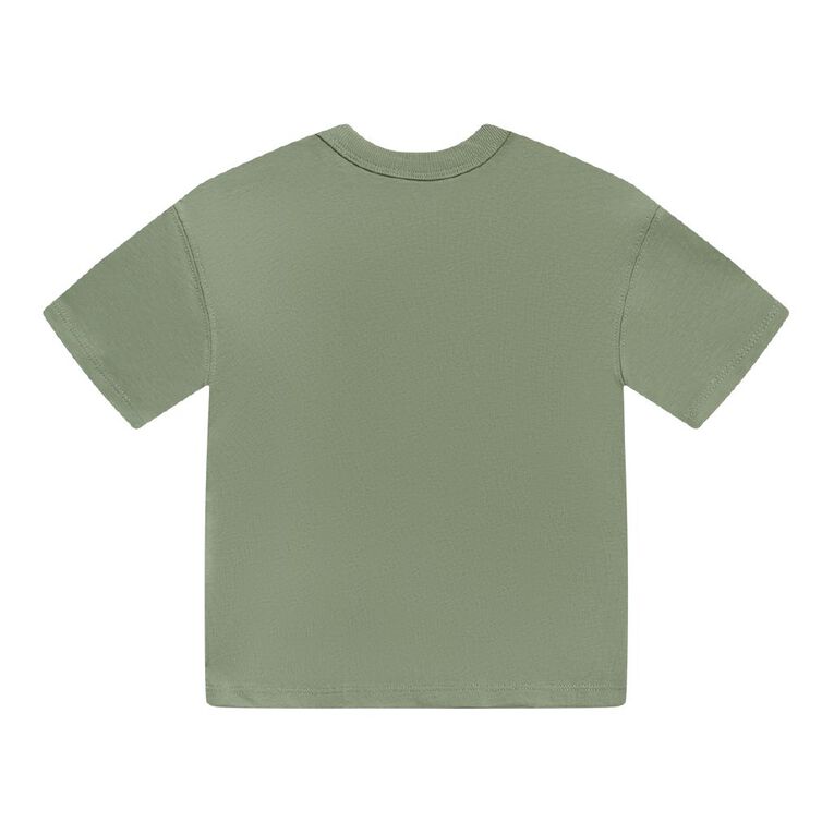 Young Original Toddler Short Sleeve Boxy Print Tee, Green Mid, hi-res