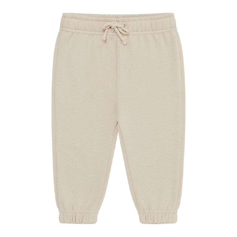 Young Original Baby's Plain Trackpants, Brown Light OATMEAL, hi-res