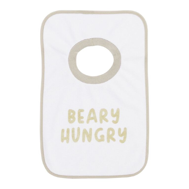 Young Original Babys' Popover Bibs 3 Pack, Brown Light, hi-res