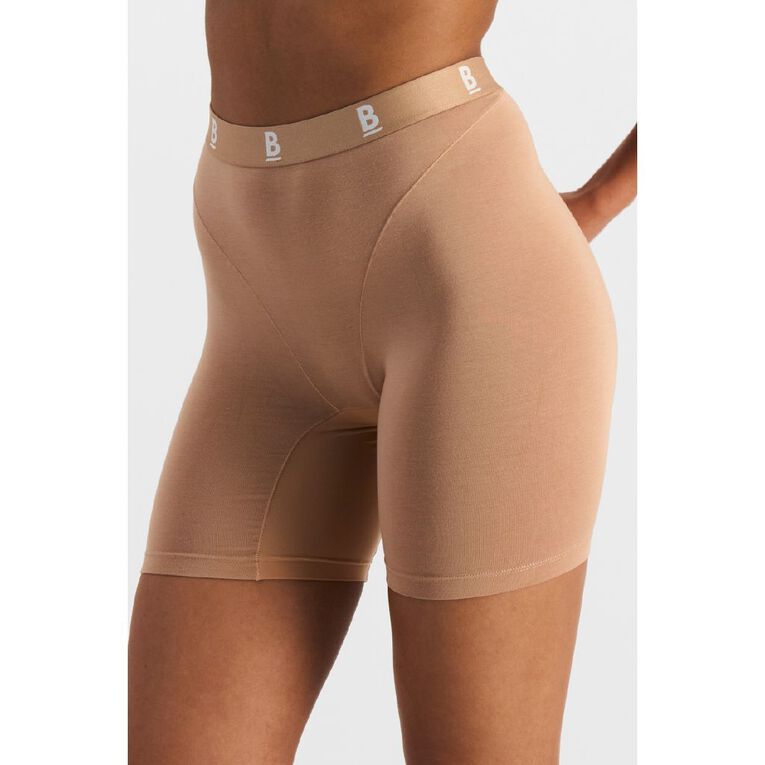 B FOR BONDS Women's Anti-Chafe Shorts, Beige, hi-res