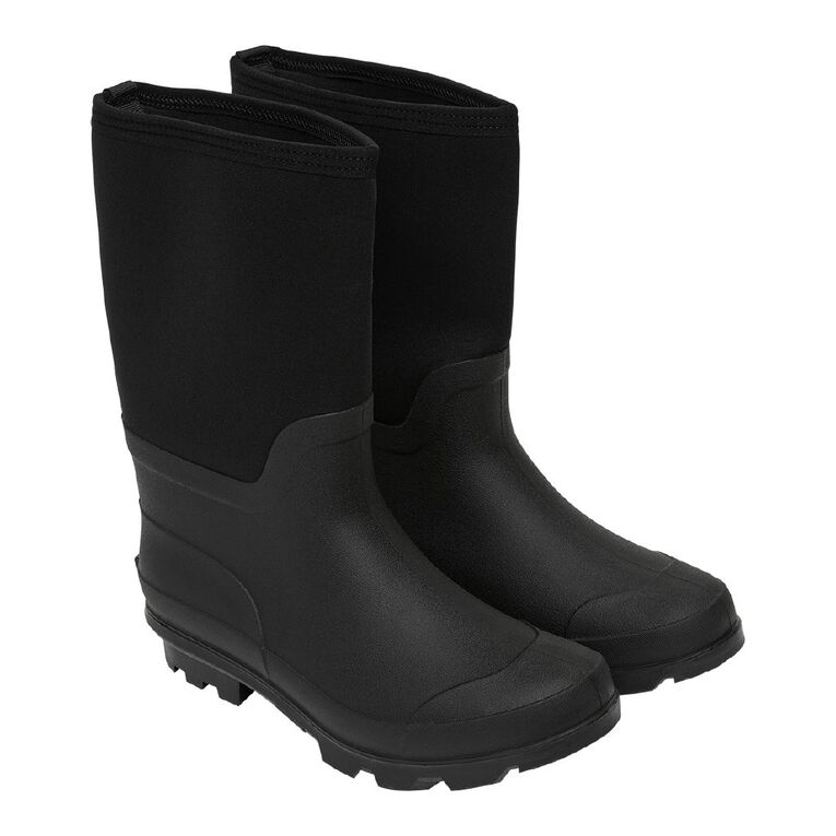 Back Country Men's Neoprene Gumboots, Black, hi-res