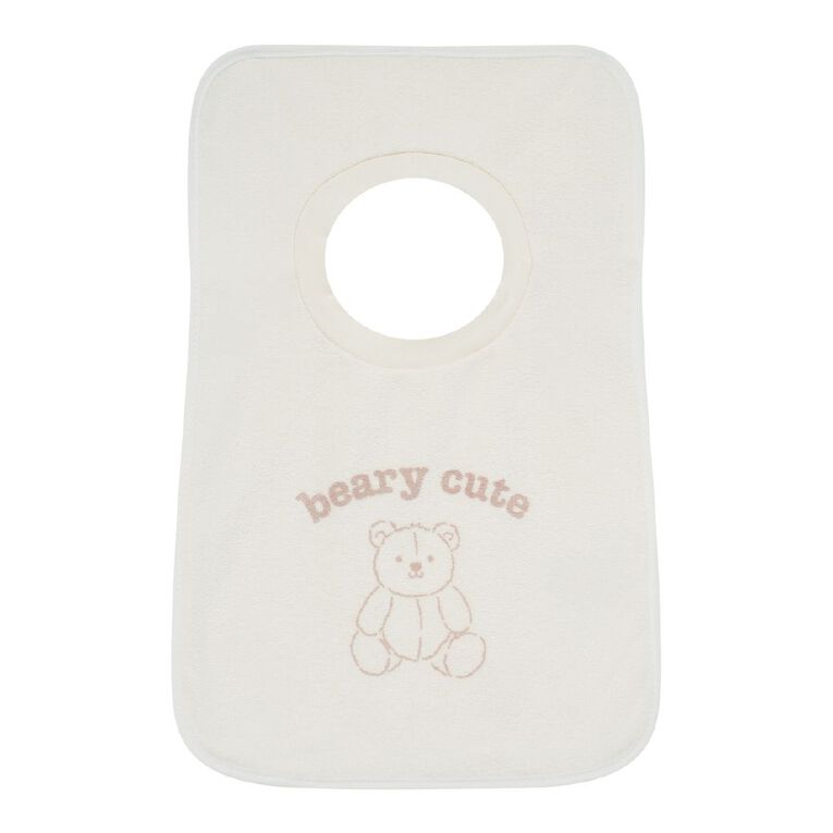 Young Original Babies' Pull Over Bibs 3 Pack, Cream, hi-res