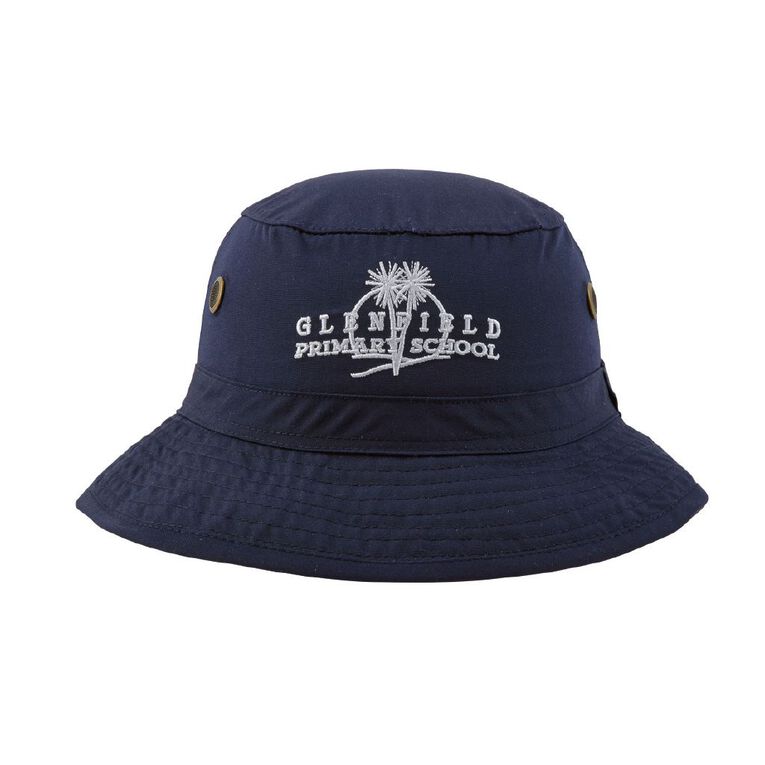 Schooltex Glenfield Bucket Hat with Embroidery, Navy, hi-res