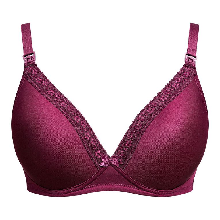 H&H Women's T-shirt Maternity Bra 2 Pack, Pink Light, hi-res