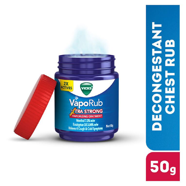 Vicks VapoRub Ointment Decongestant Chest Rub Extra Strong, , hi-res