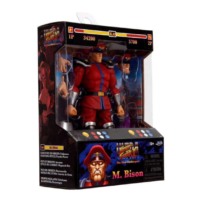 Street Fighter M. Bison Action Figure 6 Inch, , hi-res