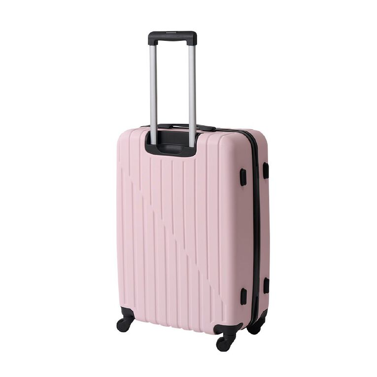 Living & Co Hard Textured Suitcases 2 Piece Set Pink, , hi-res