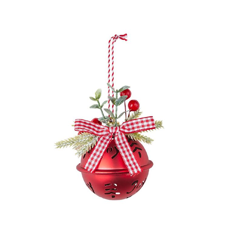 Wonderland Joyful Tidings Joy Bell Christmas Decoration 6cm Assorted, , hi-res