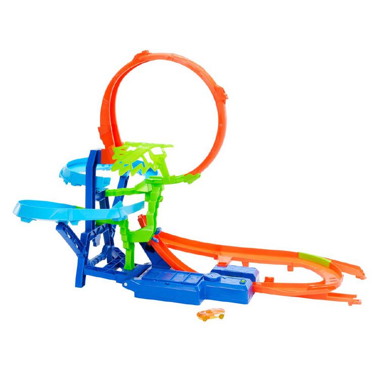 Hot Wheels Stunt Tracks Mid Air Crash Trackset, , hi-res