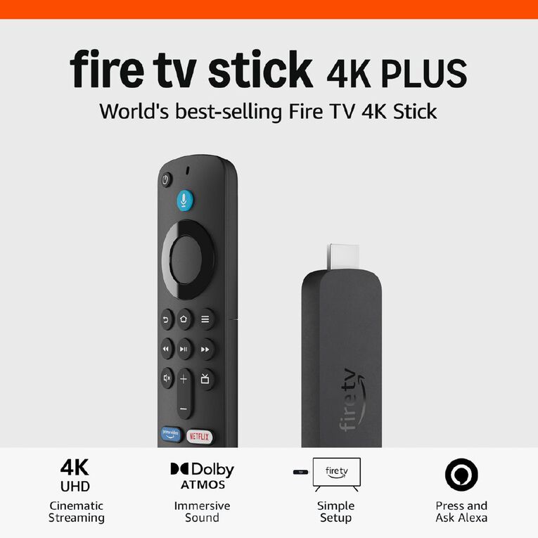 Amazon Fire TV Stick 4k Plus 2025 Black, , hi-res