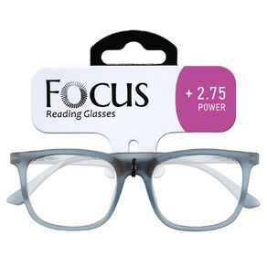 Focus Reading Glasses Harper +2.75 Grey Light