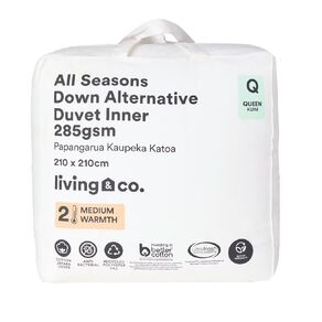 Living & Co Duvet Inner All Season Down Alternative White Queen