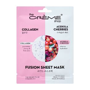 The Creme Shop 2 In 1 Fusion Sheet Mask Collagen & Acerola Cherries