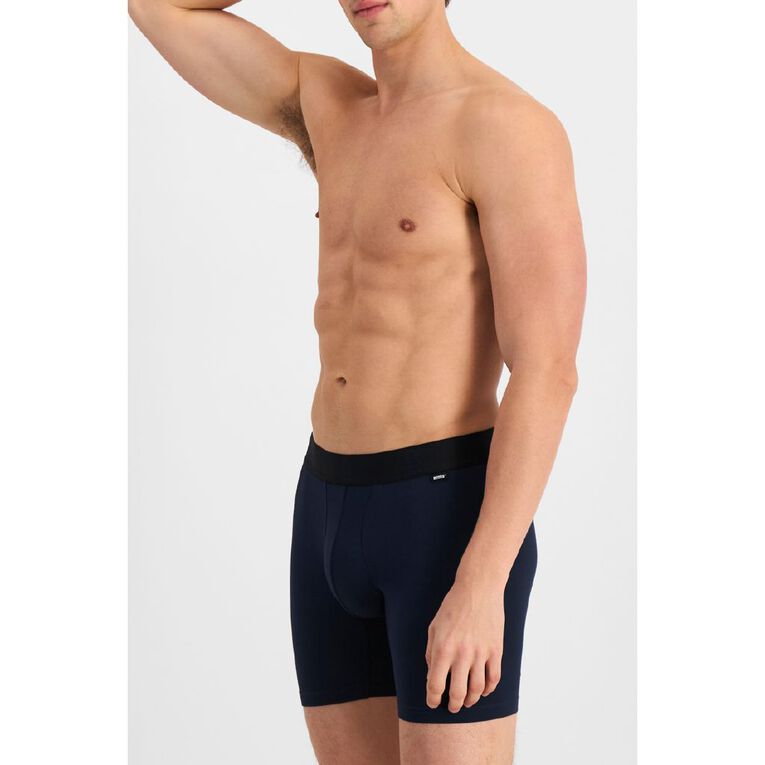 B FOR BONDS Men's Anti Chafe Trunks, Navy, hi-res