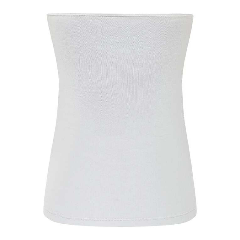 Garage Women's Contour Ruched Bandeau, White, hi-res