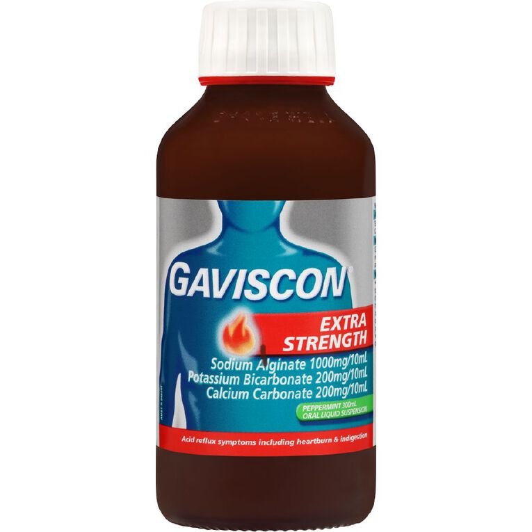 Gaviscon Liquid Antacid Extra Strength Peppermint 300ml, , hi-res