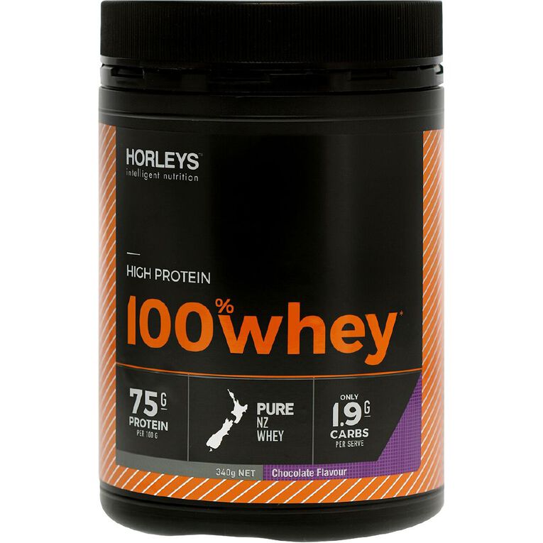 Horleys 100 Whey Chocolate Protein Powder 340g The Warehouse