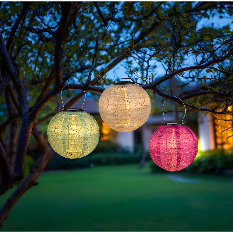 Kiwi Garden Solar Paper Lantern, , hi-res