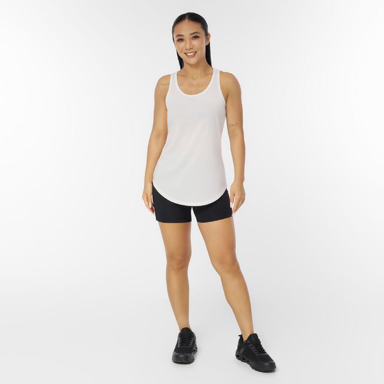 Active Intent Women's Cooldry Racer Tank, White, hi-res
