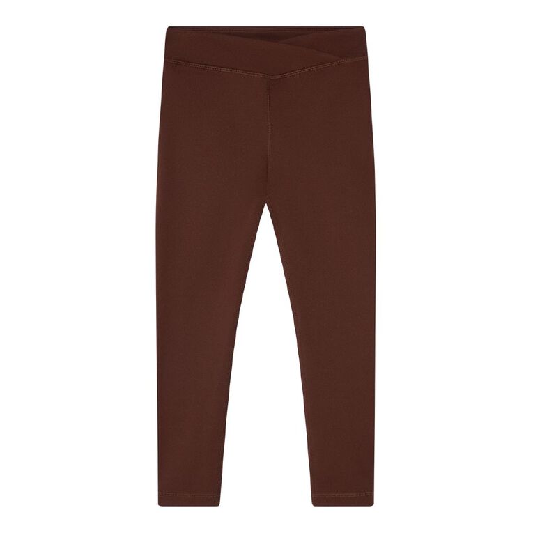 Young Original V-Front Leggings, Brown Dark, hi-res