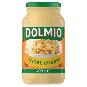 Dolmio Pasta Bake Three Cheese Pasta Sauce Jar 490g