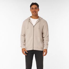 H&H Men's Zip-Thru Hooded Sweatshirt