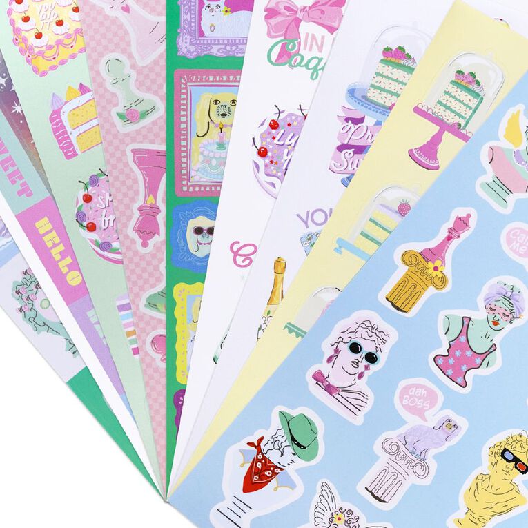 Uniti Life Style Mini Sticker Book 18 Sheets, , hi-res