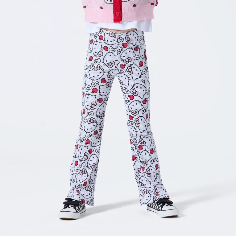 Hello Kitty Rib Flare Leggings, Grey Light, hi-res