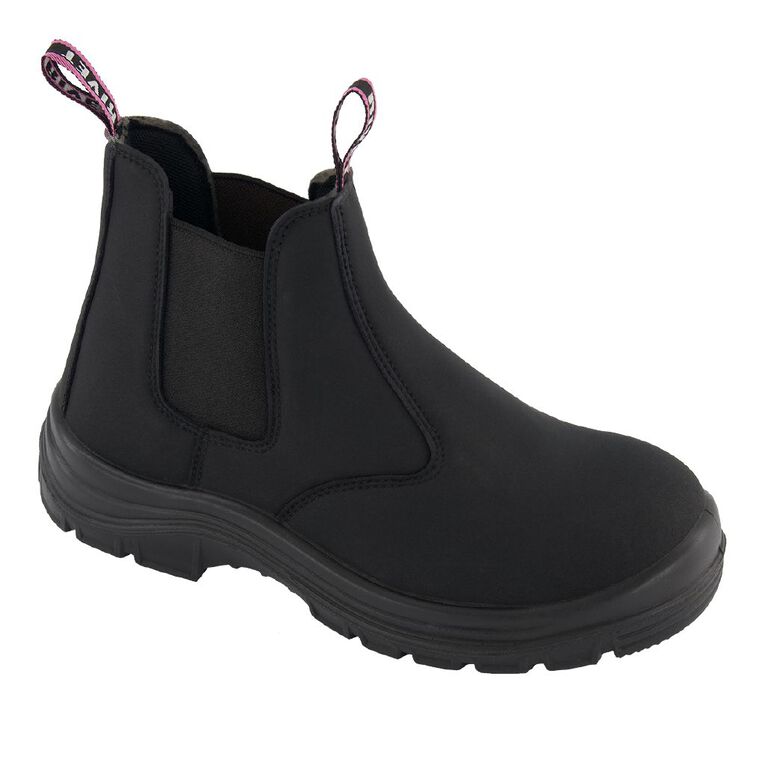 pink steel cap boots