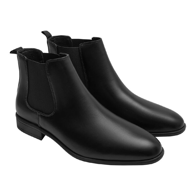 H&H Men's Cyrus Slip On Boots, Black, hi-res