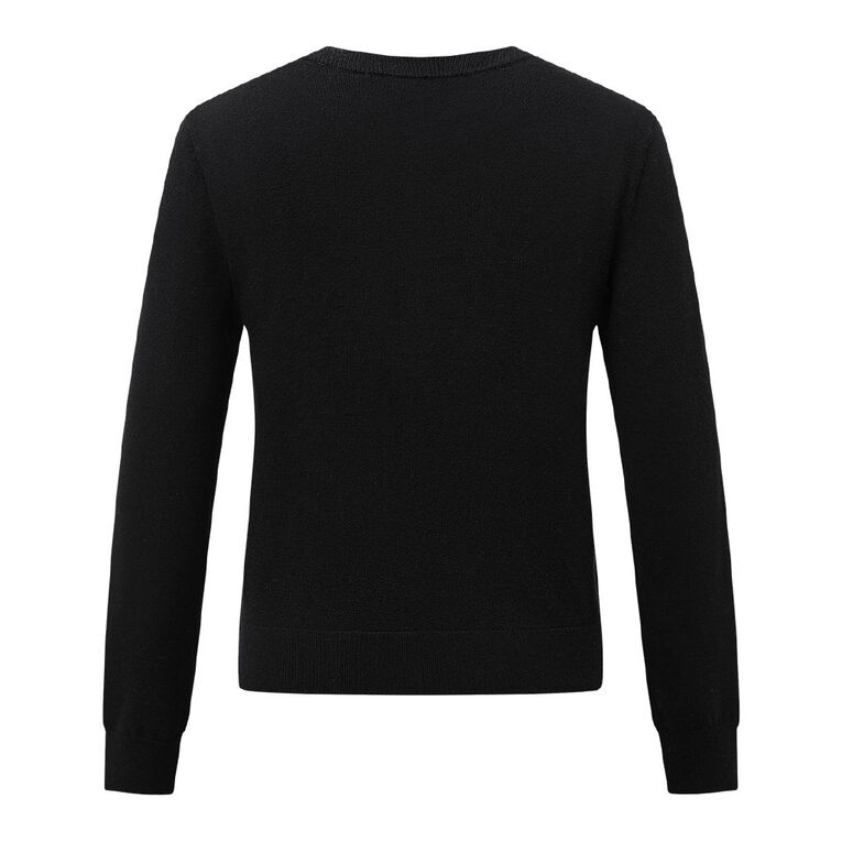 H&H Women's Essential Cardigan, Black, hi-res