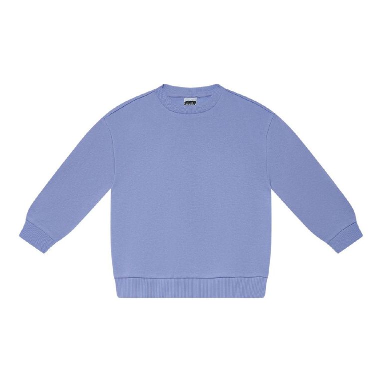 Young Original Plain Crew Sweat, Blue Light, hi-res