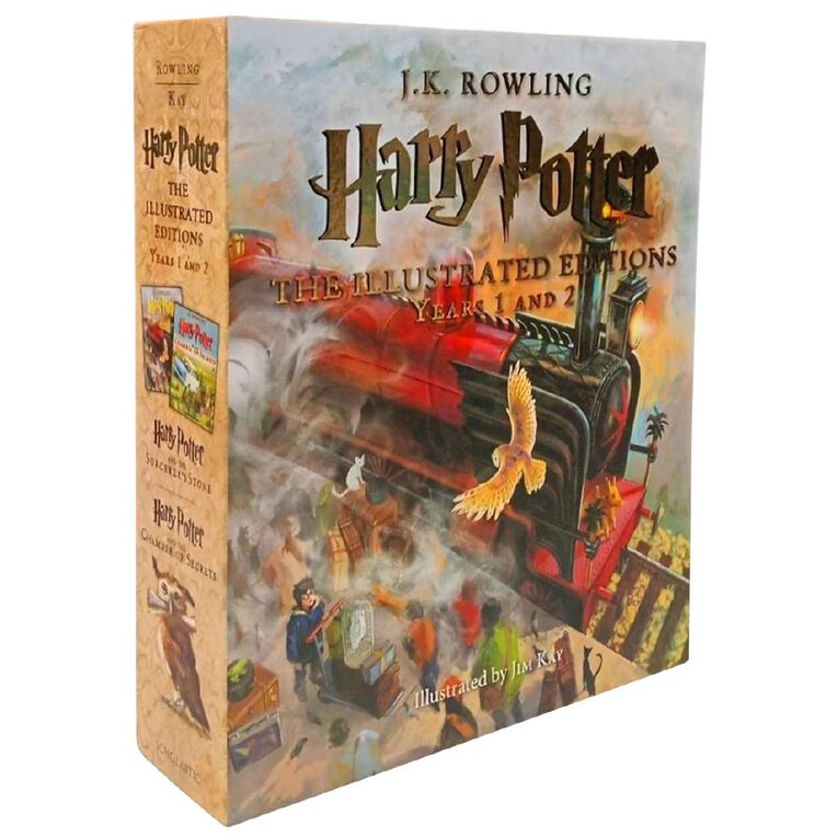 Harry Potter: The Illustrated Editions Years 1 & 2 by JK Rowling, , hi-res