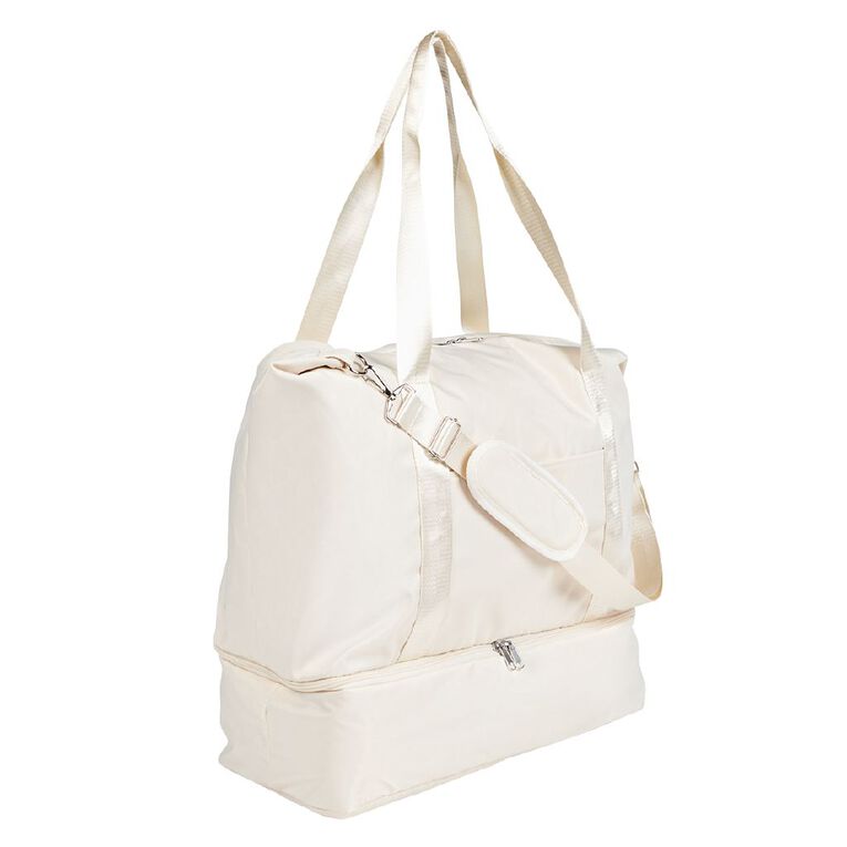 Living & Co Travel Weekender Bag White, , hi-res