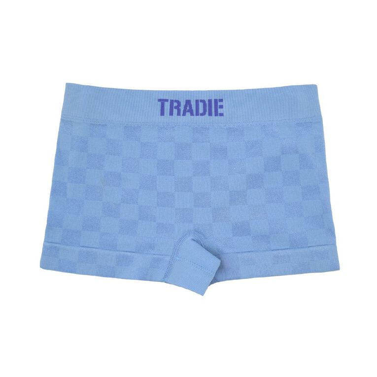 Tradie Girls' Seamfree Shortie 2 Pack, Blue, hi-res