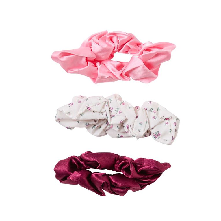 Poppi Mini Scrunchie Cherry and Mint 3 Pack, , hi-res