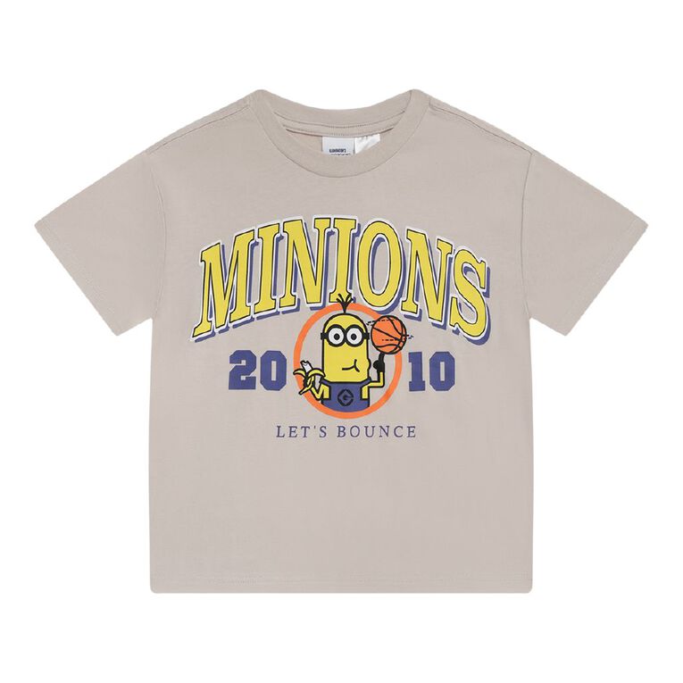 Minions Relaxed Short Sleeve Tee, Brown Light, hi-res