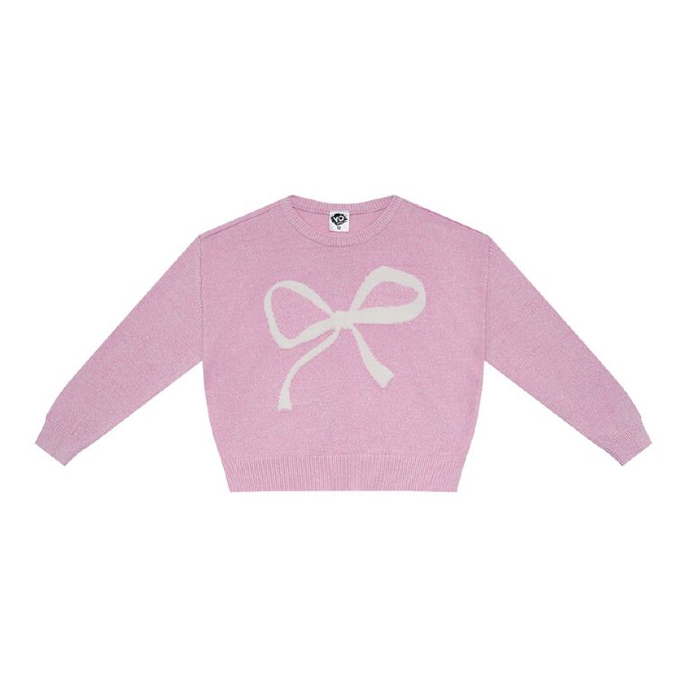 Young Original Knit Jumper, Pink Light, hi-res