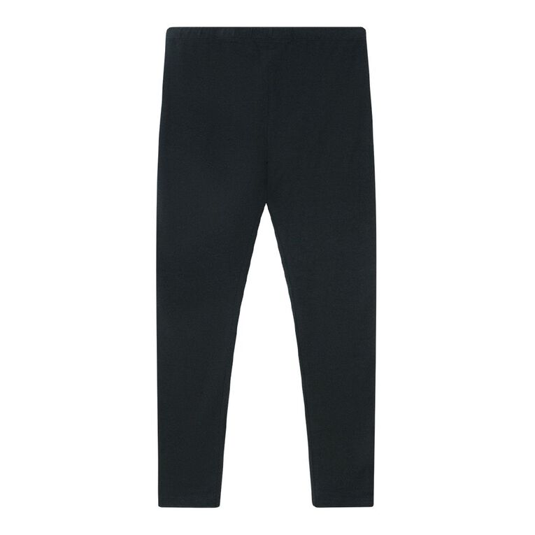 Young Original Plain Full Length Leggings, Black, hi-res