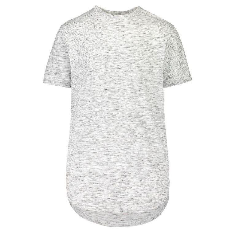 Garage Men's Crew Neck Short Sleeve Space Dye Tee, White/Black, hi-res