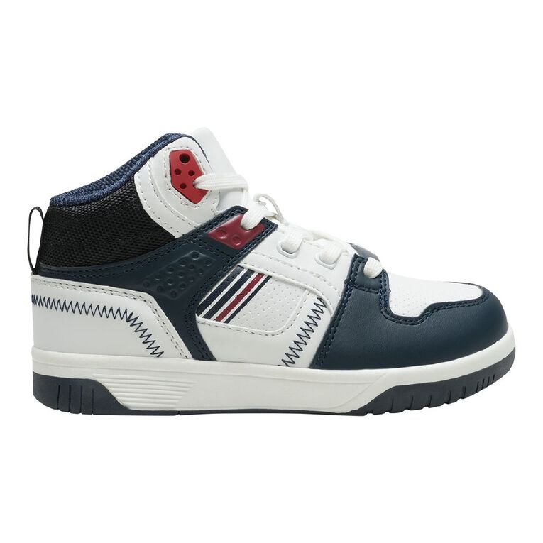 Young Original Senior Kids' Bahamas Sneaker Boots, Navy/White, hi-res
